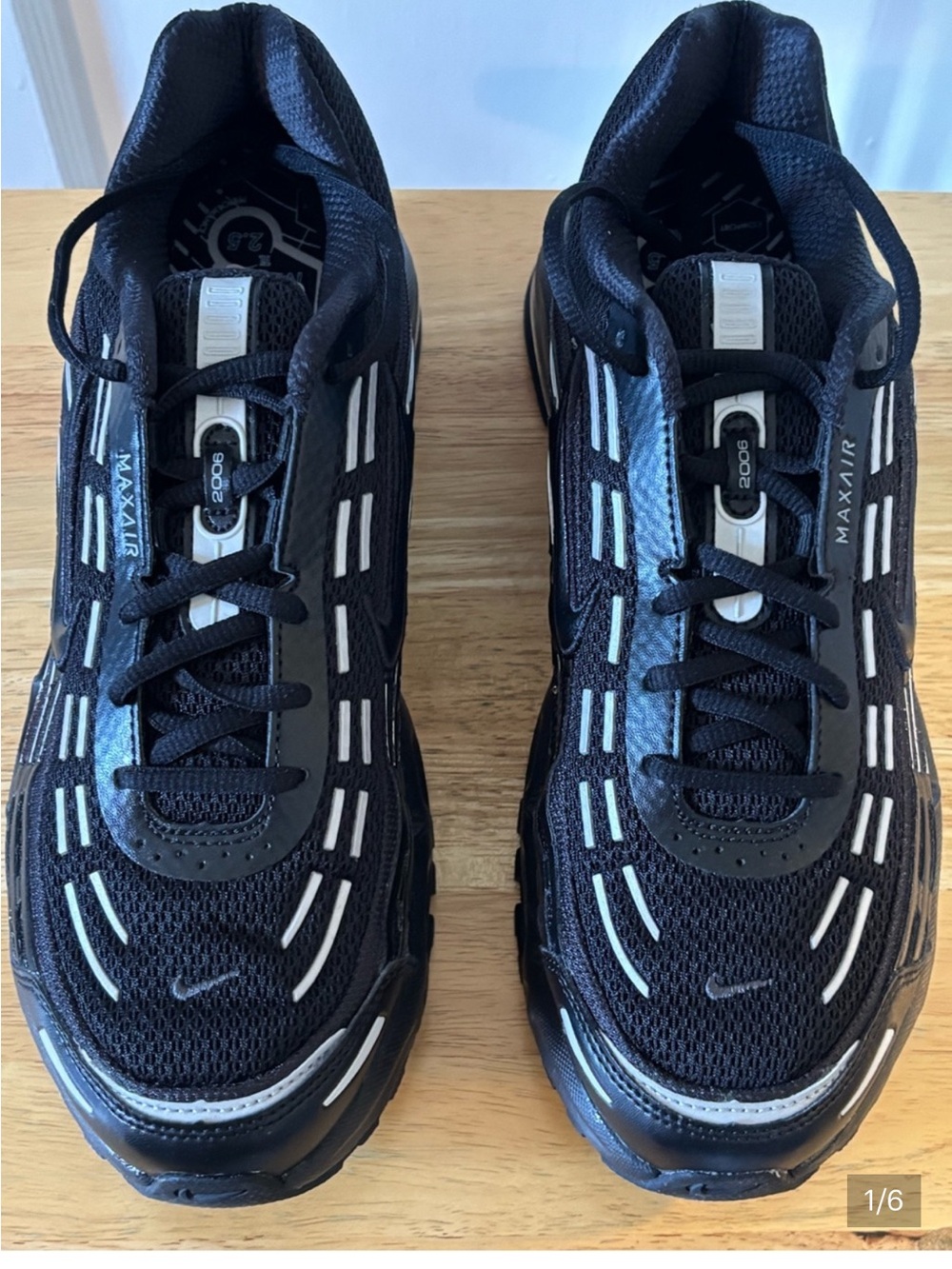 Nike Men’s Max TL 2.5 Black with Metallic Silver 10.5 - Picture 6 of 6